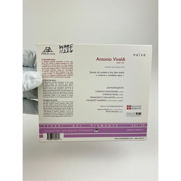 Vivaldi Sonate da camera a tre, opus 1 L'ESTRAVAGANTE Stefano Montanari Naive CD - Picture 2 of 8